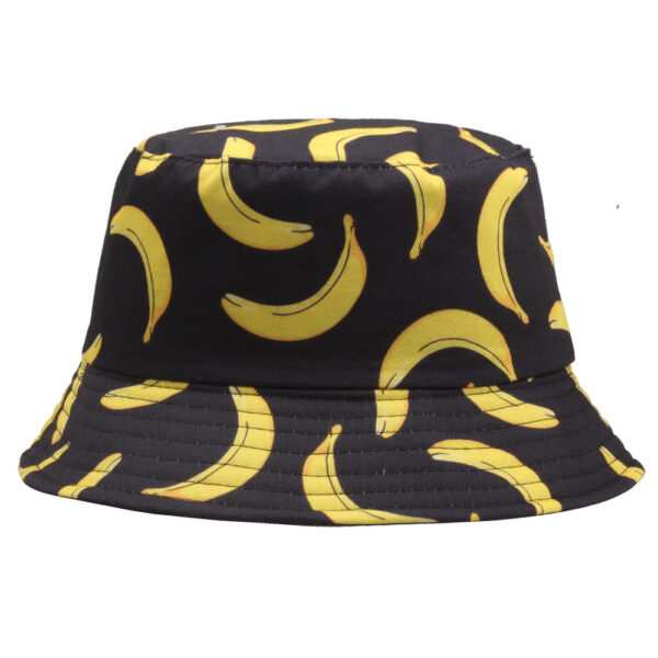 oly-6a81fe9556526e0c21c13a99d0ad1024 Wholesale Banana Print Double-Sided Fisherman Hat Trendy Hip Hop Sun Hat for Men Women
