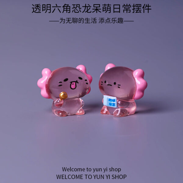 Wholesale Cute Transparent Cartoon Dragon Resin Micro Landscape Decoration for Succulent Planters