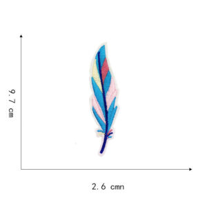 17#-feather cloth stickers