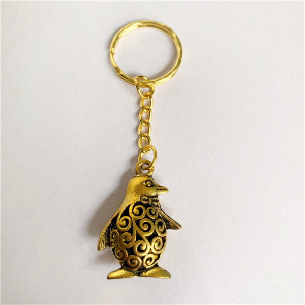 Wholesale Alloy 3D Penguin Keychain Charm Cute Animal Jewelry Accessory for Bag Boutique Resale