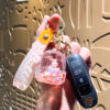 Wholesale Oil Flowing Quicksand Design Acrylic Keychain Bag Pendant Car Key Accessory Gift