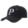 Wholesale Korean Style Letter P Baseball Cap Black Sun Hat for Everyday Wear