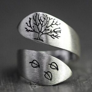 Wholesale Tree of Life Open Wire Ring Fashion Jewelry for Wedding Gift Boutique Resale