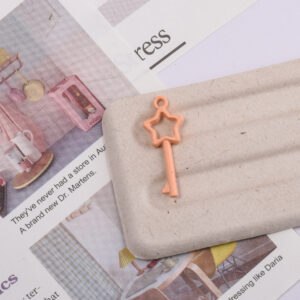 Five-pointed star key-orange