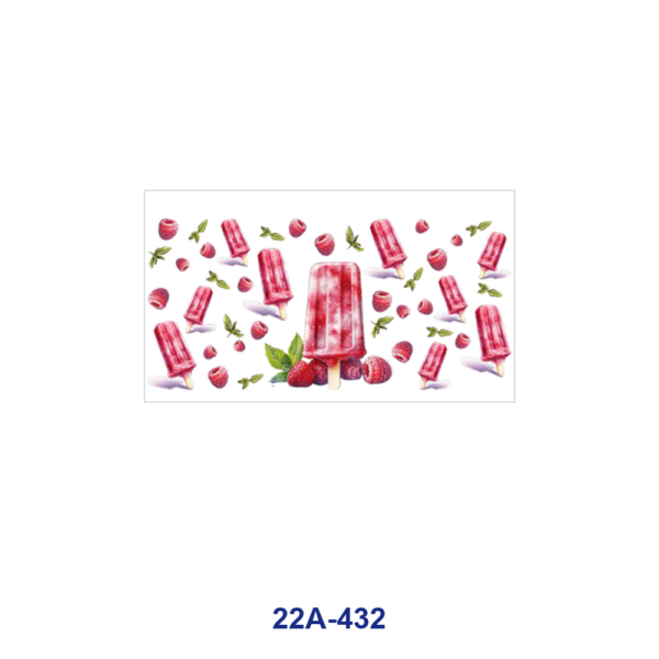 oly-6b13f9649cae435e060836cde2d2b14a Wholesale 5pcs Watercolor Sweet Raspberry Summer Dessert Drink Mixed Decor Prints 16oz Cup UV DTF Wraps