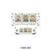Wholesale 8pcs Christmas Holiday Cartoon Mini Cup Keychain Sticker