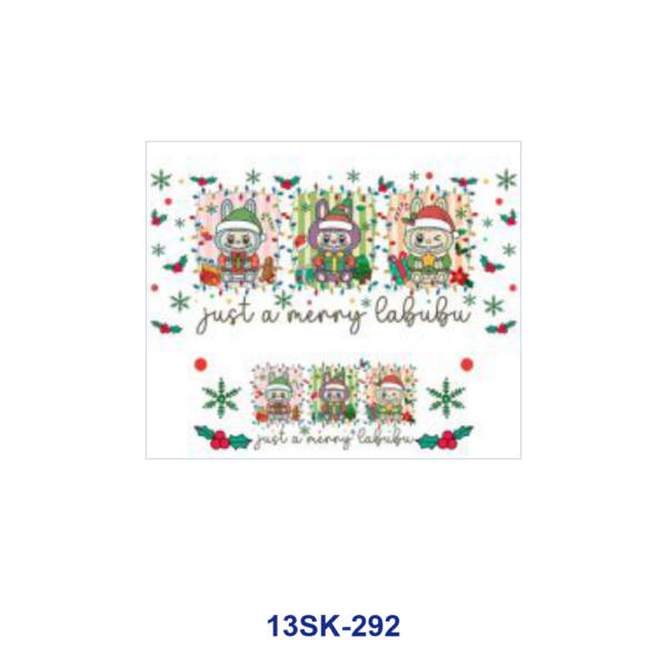 Wholesale 8pcs Christmas Holiday Cartoon Mini Cup Keychain Sticker