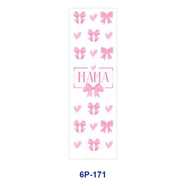 Wholesale 2/8/16pcs UV DTF Stickers Pink Bow Heart Rainbow Mama Mini Coquette Print Pen and Bookmark Stickers