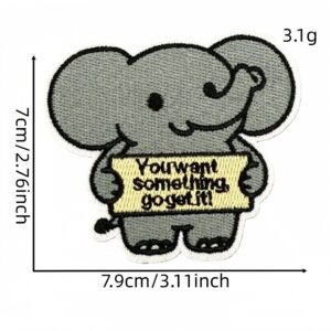 Cartoon animal cloth sticker 11#