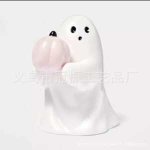 Ghost holding pumpkin
