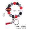oly-6b562016c2d362cb241d5c53d3d120d8 Wholesale Design DIY Wrist Keychain Red Silicone Beaded Tassel Key Ring Accessory for Birthday Gifts