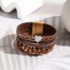 oly-6b75786bb73fd6d4c03db9e9cdc6089a Wholesale Woven PU Leather Heart Bracelet with Rhinestone Accents Unisex Business Gift Jewelry Accessory
