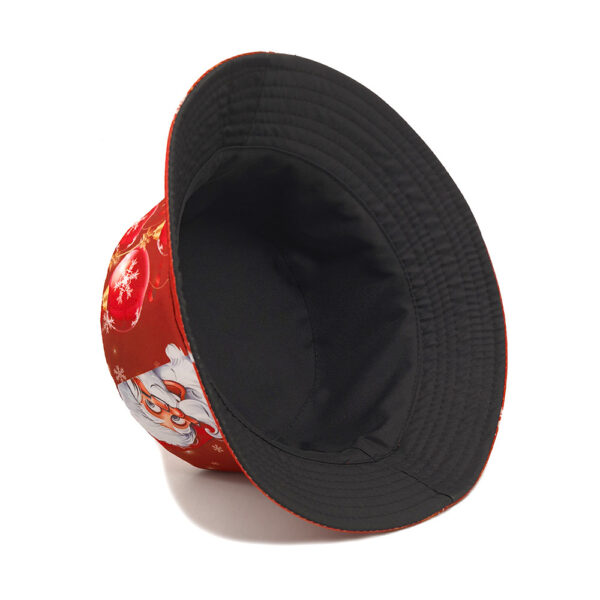oly-6b9123016e6e8bca748cbd743284fc72 Wholesale Santa Claus Pattern Fisherman Hat Trendy Christmas Red Bucket Hat for Outdoor Gift