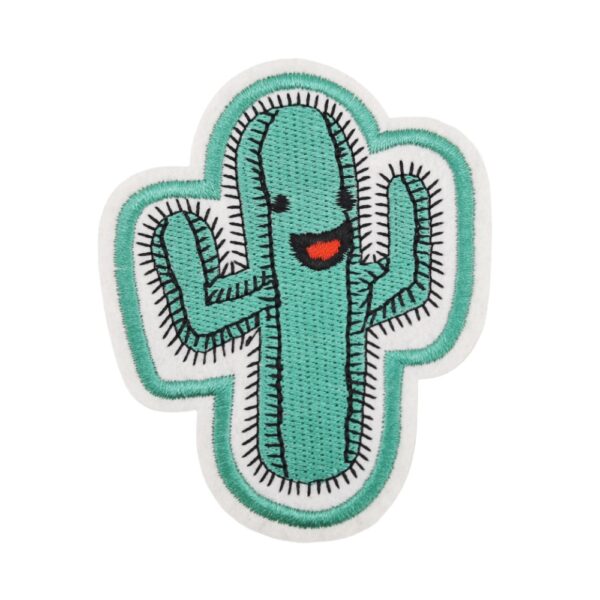 Wholesale Polyester Thread Iron-On Cloth Sticker Green Skull Design for Baggage Fashion Accessory