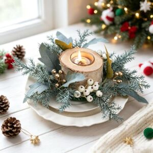 oly-6bb1653b4ab88f9d09907aef6bf5f6e5 Wholesale Christmas Wreath Candlestick European Style Home Decor Decorative Accent Gift