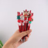 oly-6bc21947b9361d8ca93f5ef278f4c62f Wholesale Creative Silicone Christmas Penguin Beaded Pen DIY Decorative Writing Pen