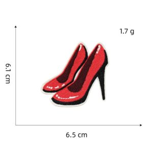 Red series cloth stickers 4#