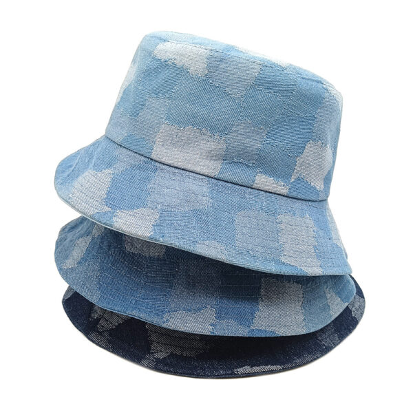 oly-6be996229af56abecddd177cf8d9a421 Wholesale Navy Blue Denim Fisherman Hat Sun Hat Casual Outdoor for Women Men
