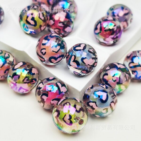 oly-6bf87d2d0a2dad956091317f22f9cd91 Wholesale Leopard Print Acrylic Loose Beads Red DIY Phone Charm and Bag Charm Jewelry Accessory