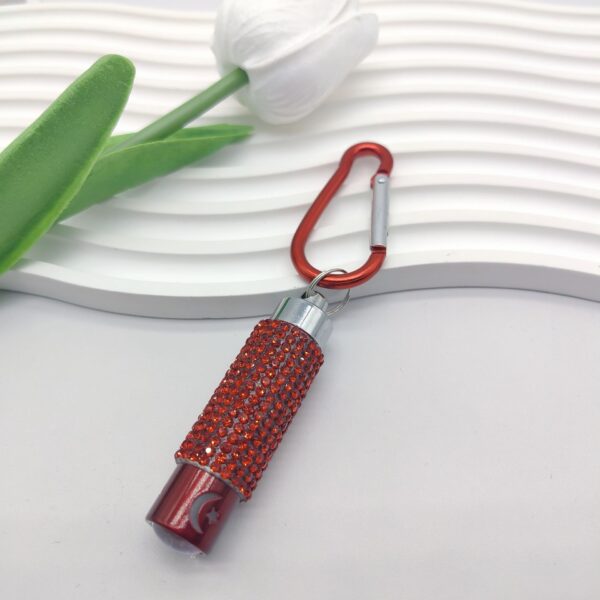 oly-6c094b31a65a021194ce83f4611164fe Wholesale Stylish Diamond Inlaid Flashlight Keychain Fashion Accessory Boutique Gift for Couple