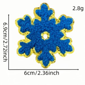 Snowflake cloth sticker 6 #