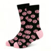 oly-6c157e8539ec2d11af6c078fe648f15d Wholesale Halloween Cotton Mid Calf Socks Pumpkin Bat Pattern Party Accessory