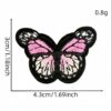 Wholesale 24 Pack Colorful Butterfly Iron On Patches Embroidered Decorative Appliques for Craft and Resale