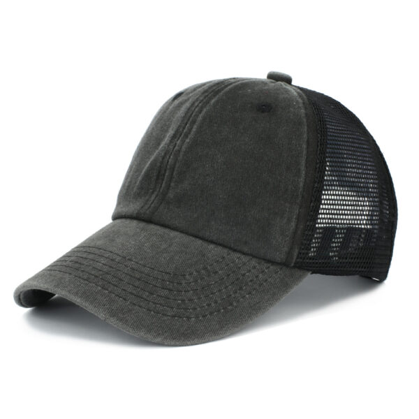 Wholesale Washed Sky Blue Mesh Baseball Cap Fashion Accessory Gift Boutique Resale