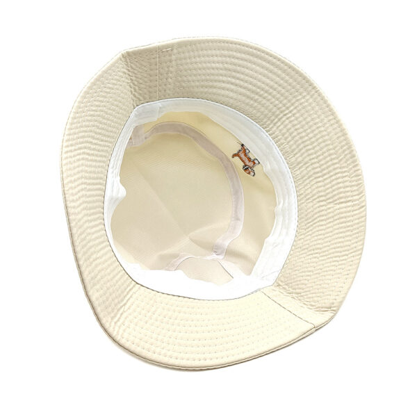 Wholesale Cute Dog Embroidery Bucket Hat Sun Protection Casual Cap for Women