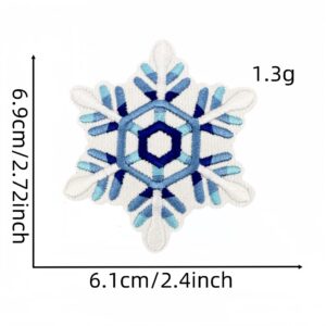 Snowflake cloth stickers 12#