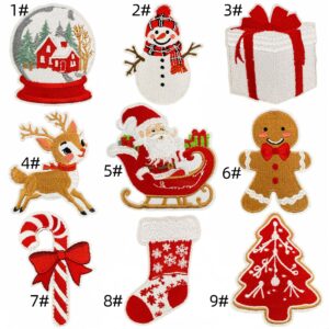 Christmas cloth patch set of 9 pieces