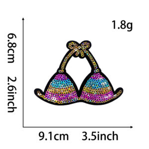 Back hot melt adhesive* bikini top