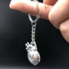 Wholesale Trendy Sun Moon Brain Heart Alloy Keychain Pendant Boutique Resale Accessory