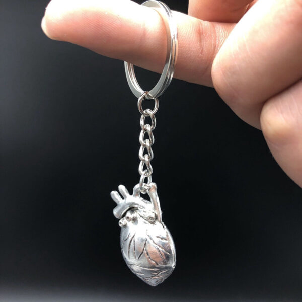 Wholesale Trendy Sun Moon Brain Heart Alloy Keychain Pendant Boutique Resale Accessory