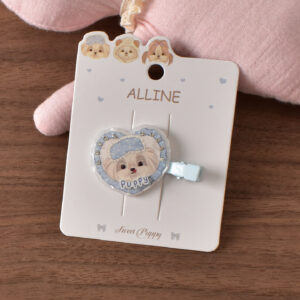 27# Blue Heart-Shaped Seamless Clip - 1pcs