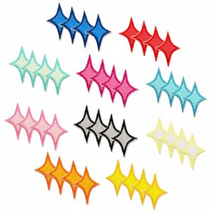 oly-6caa0ad0026e2aeba877beb63fa249a9 Wholesale Cartoon Star Embroidery Patch Green DIY Clothing Fashion Accessory Gift