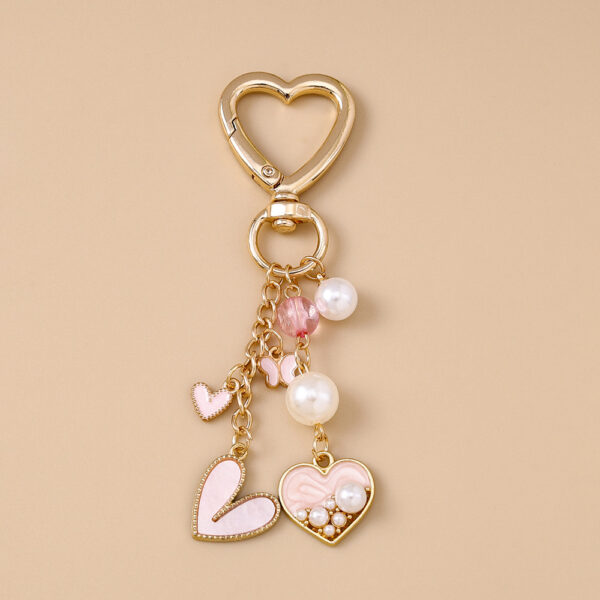 oly-6cad6b85c498f469d3443c9520f899bd Wholesale Trendy Love Heart Keychain Zinc Alloy Key Ring Wedding Gift Fashion Accessory