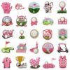 Wholesale Pink Golf Cartoon Embroidered Patch - Fashion Accessory for DIY and Decor