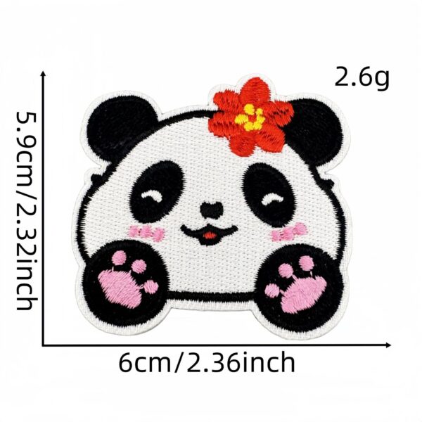 oly-6cb8d7bb28e2dc05e94f34fcc99211ac Wholesale Cute Panda Embroidery Patch Iron-On Applique for Luggage Decor Gift