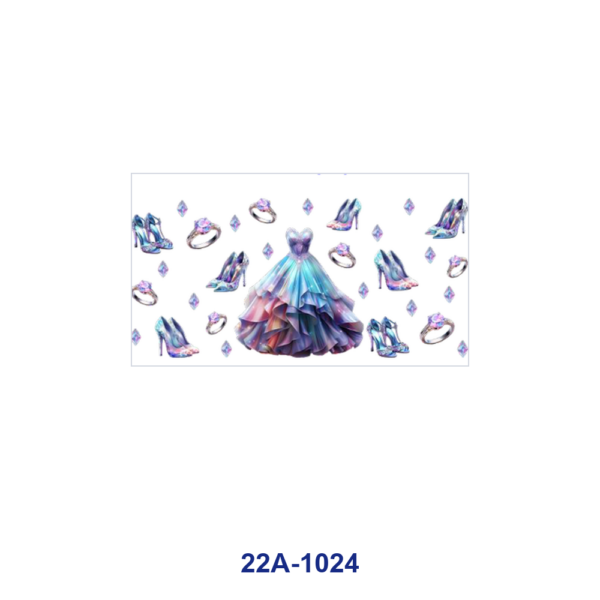 oly-6cbf931ad0860755344031fe7f7ed45f Wholesale 5pcs Holographic Dreamy Sneaker Dress High Heel Handbag Crystal Lipstick Butterfly Hat Sunglass Mixed Decor Prints 16oz Cup UV DTF Wrap