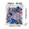 Wholesale Embroidered Iron On Patches Western Cowgirl Skull Design 24pcs Set DIY Fashion Accessory