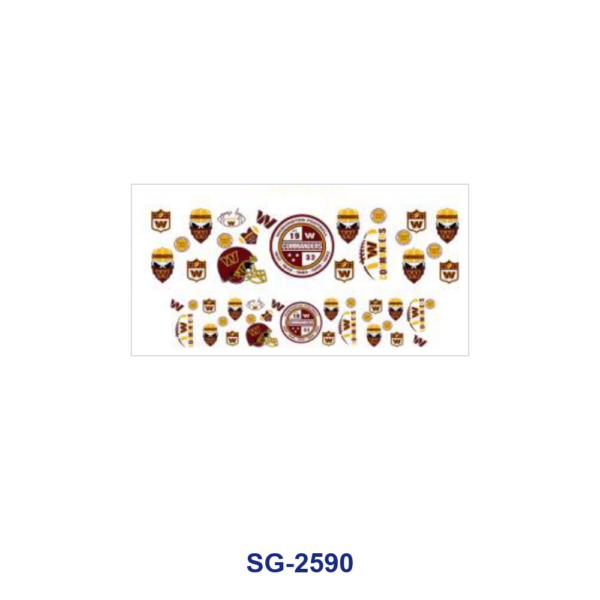 Wholesale 8pcs Mixed Butterfly Mom Cartoon Football Logo Print 3oz Cup Stickers Wrap OLY Exclusive