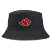 Wholesale Japanese Cartoon Embroidered Fisherman Hat Cotton Sun Hat Everyday Fashion Accessory for Gift