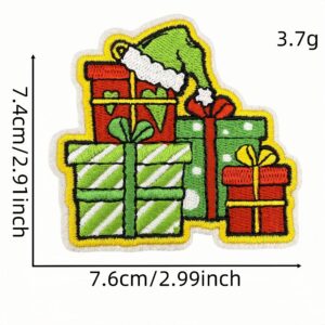 Green christmas cloth sticker 1 #