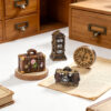 Wholesale Miniature Retro Telephone and Camera Resin Craft Decoration for Dollhouse or Desktop Home Decor Accent