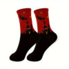 oly-6cecdca277947c842b008a226452e825 Wholesale Halloween Skeleton Pumpkin Bat Cartoon Print Medium Tube Socks Trendy Party Gift Fashion Accessory