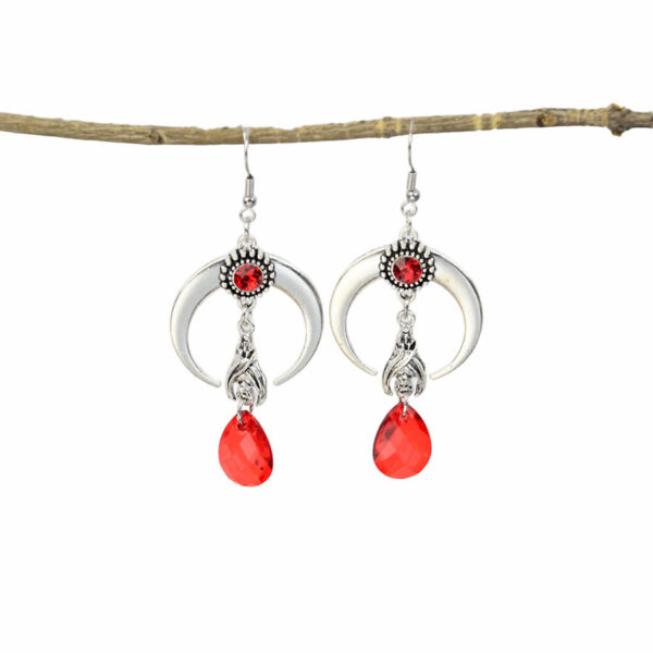 oly-6cf8108ccab357b9719d811c0b88eaab Wholesale Zinc Alloy Bat Moon Pendant Earrings Vampire Bat Moon Design for Halloween Party or Everyday Wear Trendy Jewelry Accessory