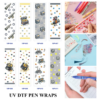 oly-6cf9c1ead5ffb478b5b82317e5e31ec1 Wholesale 2/8/16pcs UV DTF Stickers Vintage Pirate Treasure Chest Spyglass Coin Patterns Pen and Bookmark Stickers