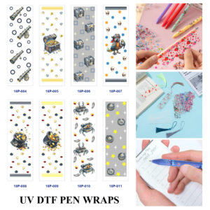 Wholesale 2/8/16pcs UV DTF Stickers Vintage Pirate Treasure Chest Spyglass Coin Patterns Pen and Bookmark Stickers