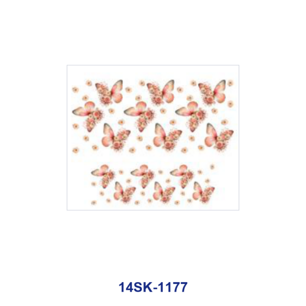 Wholesale 2/4/8pcs Watercolor Colorful Butterfly Floral Print Mini Cup Keychain Sticker
